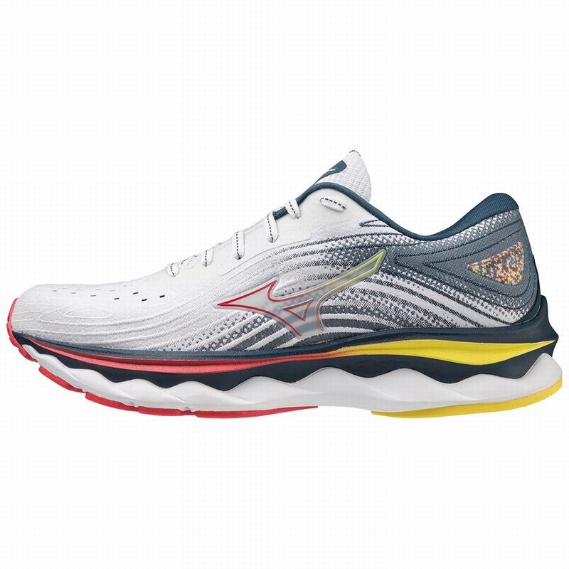 Mizuno Wave Sky 6 Løbesko Dame Hvide | Danmark M4062WJ