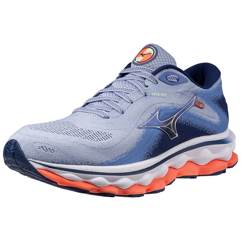 Mizuno Wave Sky 7 Løbesko Dame Blå | Danmark M8251OX