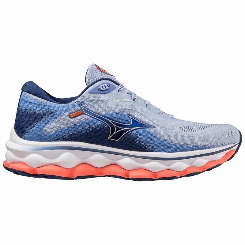 Mizuno Wave Sky 7 Løbesko Dame Blå | Danmark M8251OX