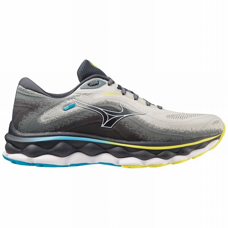 Mizuno Wave Sky 7 Løbesko Herre Blå Hvide | Danmark M0439VO