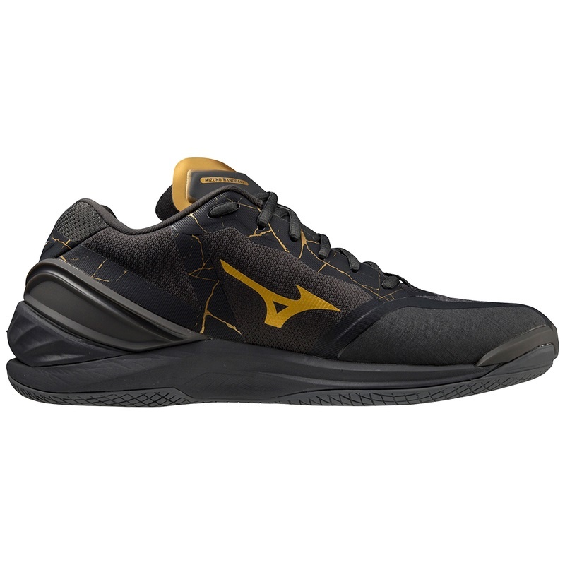 Mizuno Wave Stealth Neo Håndboldsko Dame Sort Guld | Danmark M3948NQ