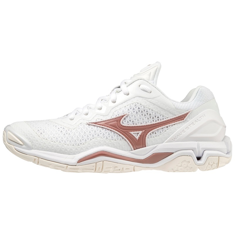 Mizuno Wave Stealth V Håndboldsko Dame Hvide | Danmark M4857FD