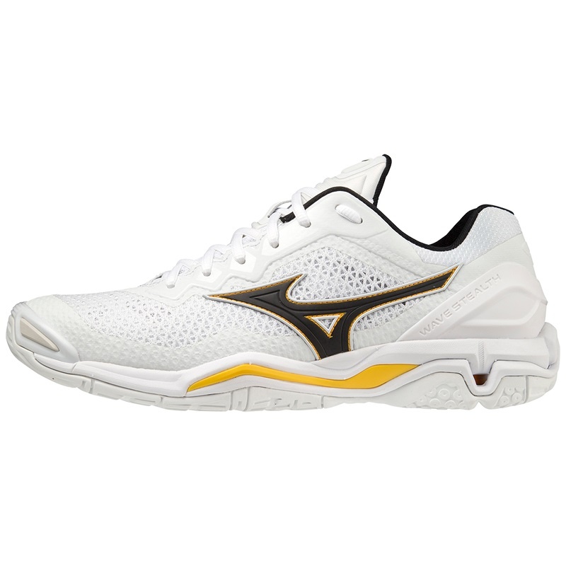 Mizuno Wave Stealth V Håndboldsko Dame Hvide | Danmark M5104IM